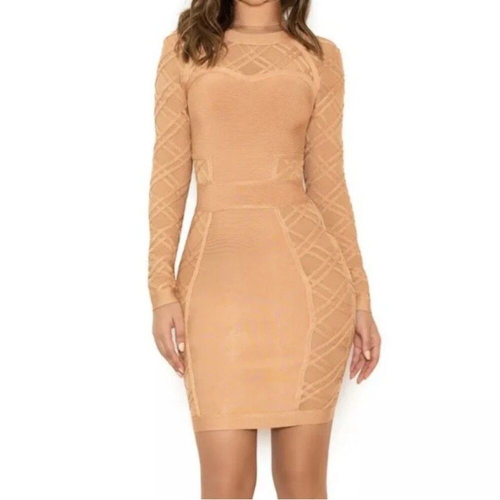 House of CB Bodycon Long Sleeve Dress SMALL